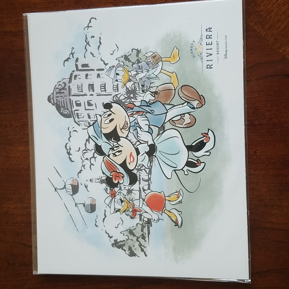 5/$25 Disney's Riviera Resort Promotional Artwork Suitable for Framing